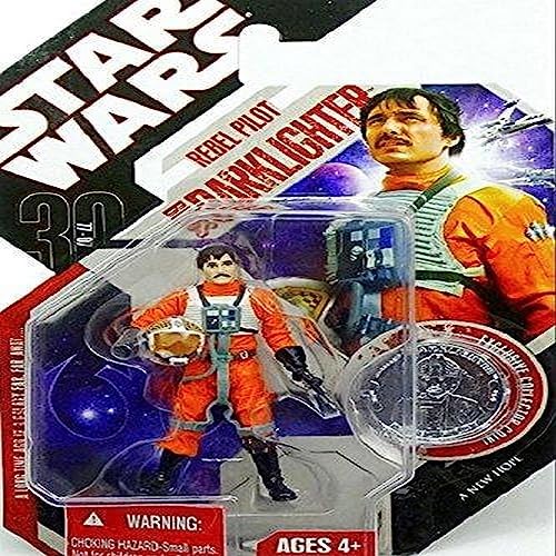 Hasbro Star Wars 30th Anniversary BIGGS DARKLIGHTER with Plastic Collector Coin image 2