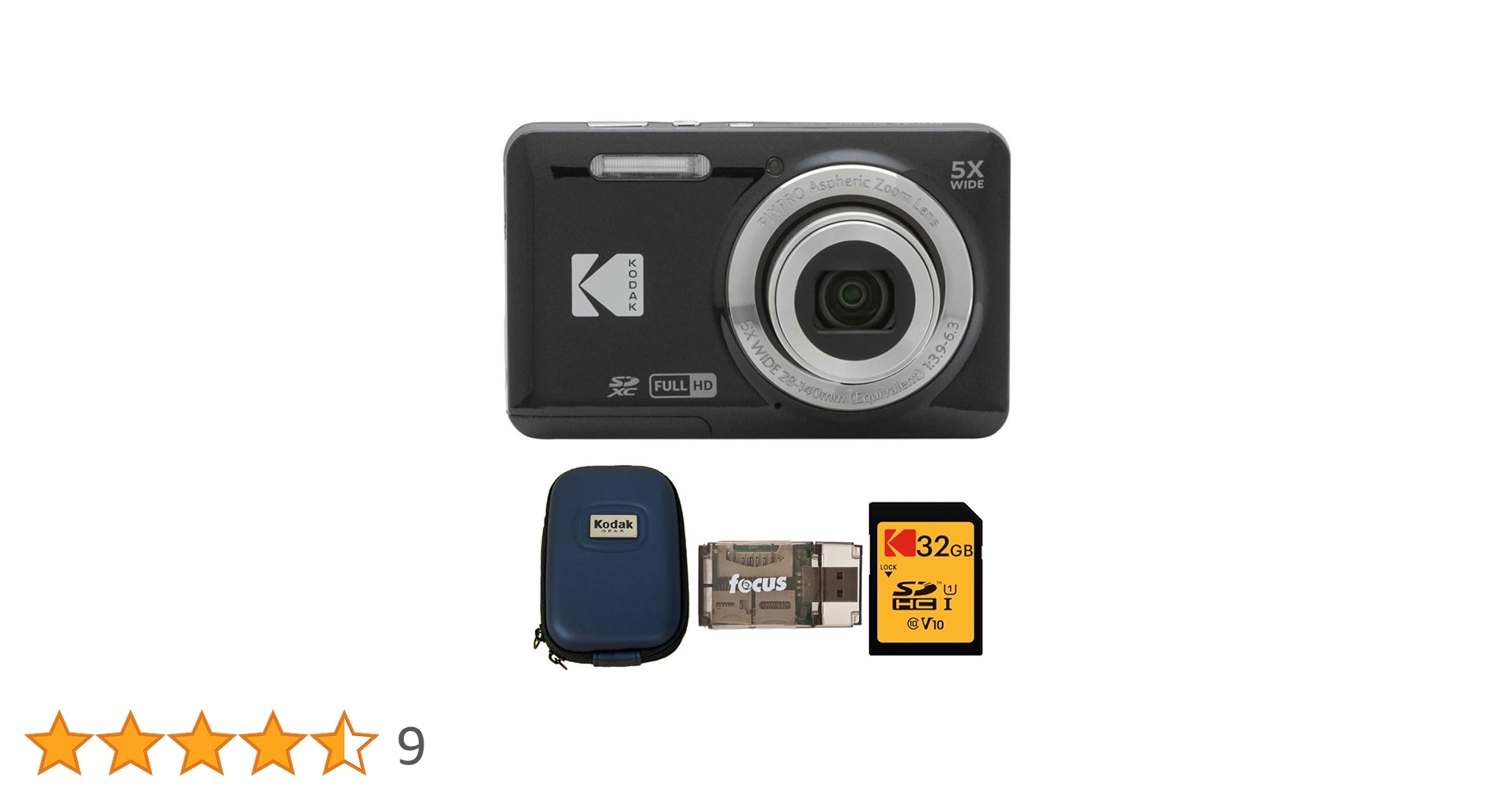 最終値下げ　kodak fz55 箱あり　SDカード３２G 充電器付き　ブラック kodak fz55 箱あり SDカード32G 充電器付き ブラック Amazon | Kodak