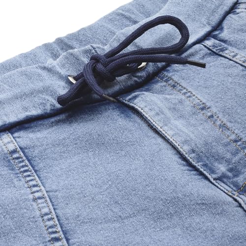 Image of PARIS HAMILTON Men Relaxed Fit Stretchable Heavy Fade Denim Jogger Jeans