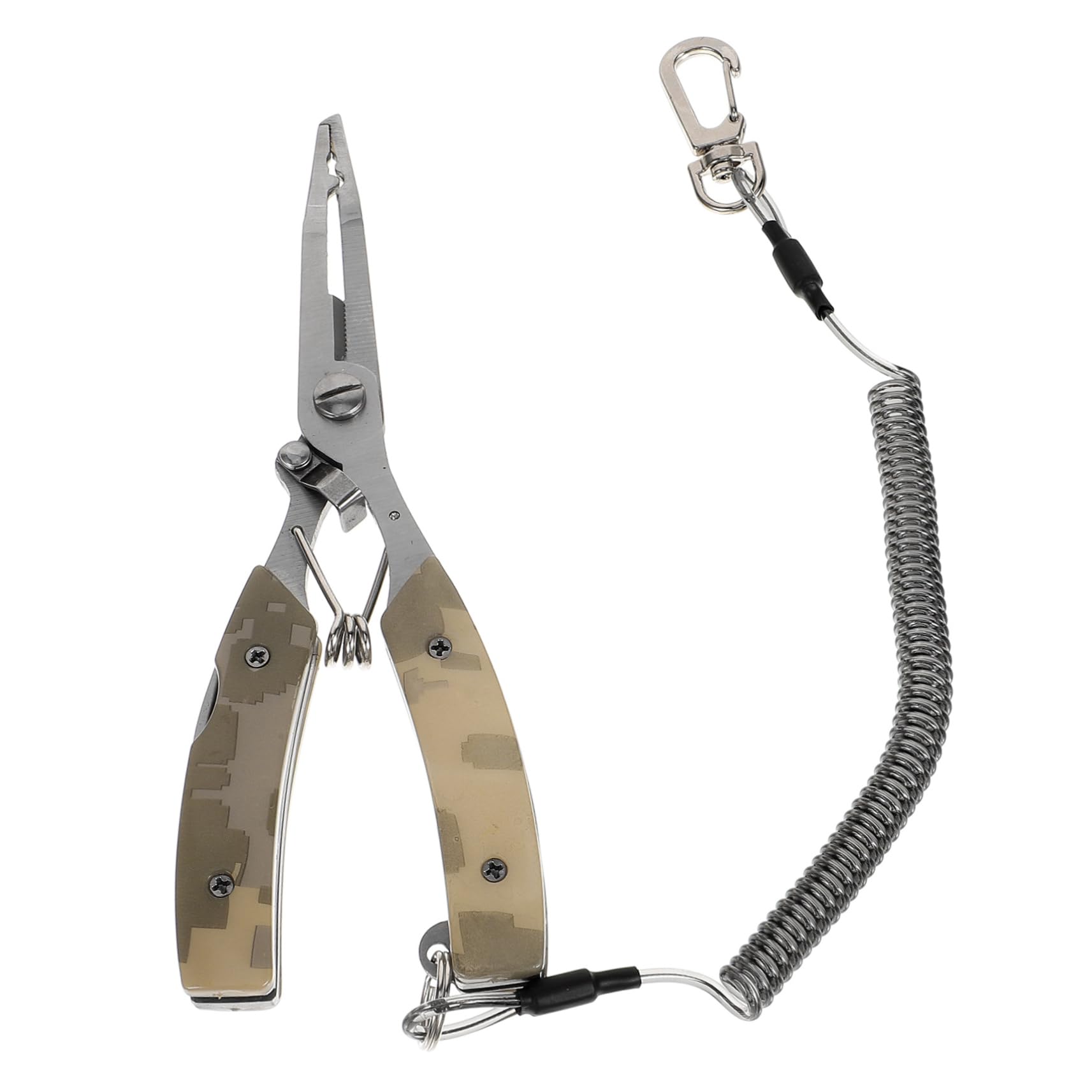 BESTonZON 4 Pièces Pince de Multifonction Inoxydable avec Coupe Outil Ergonomique pour Décrocher Manipuler Hameçons Accessoire