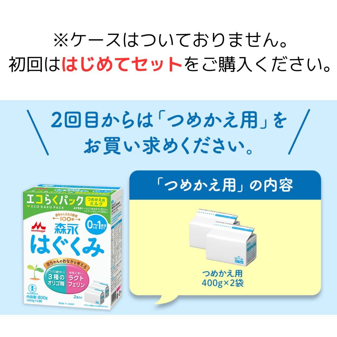 森永乳業 粉末 はぐくみ エコらくパック つめかえ用 800g(10箱) Amazon.co.jp: 森永乳業 粉末 森永 ドライミルク はぐくみ エコらく