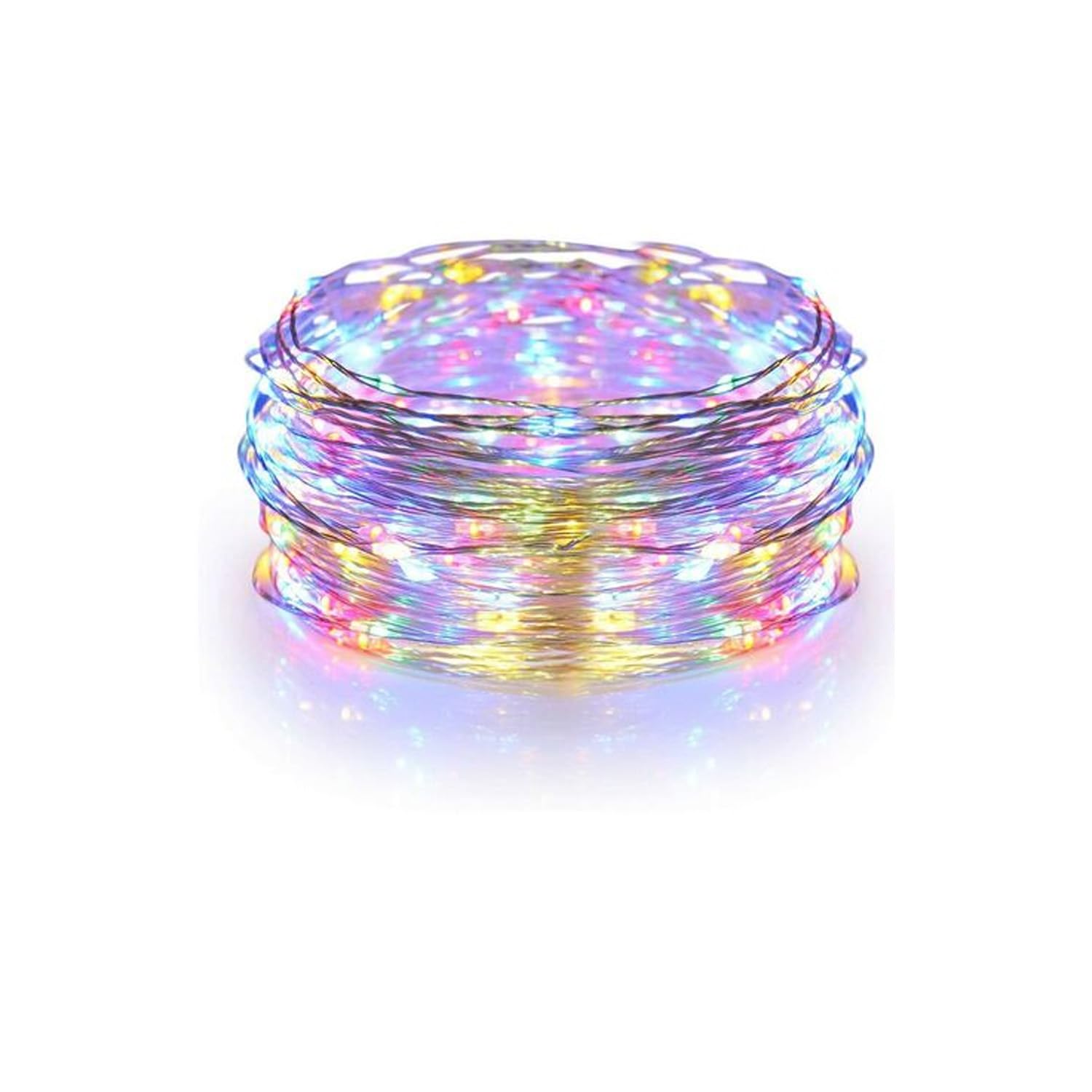 Glowster RGBY LED String Lights 4m with Copper Wire and Button Battery Ideal for Holiday Decorations and Atmosphere