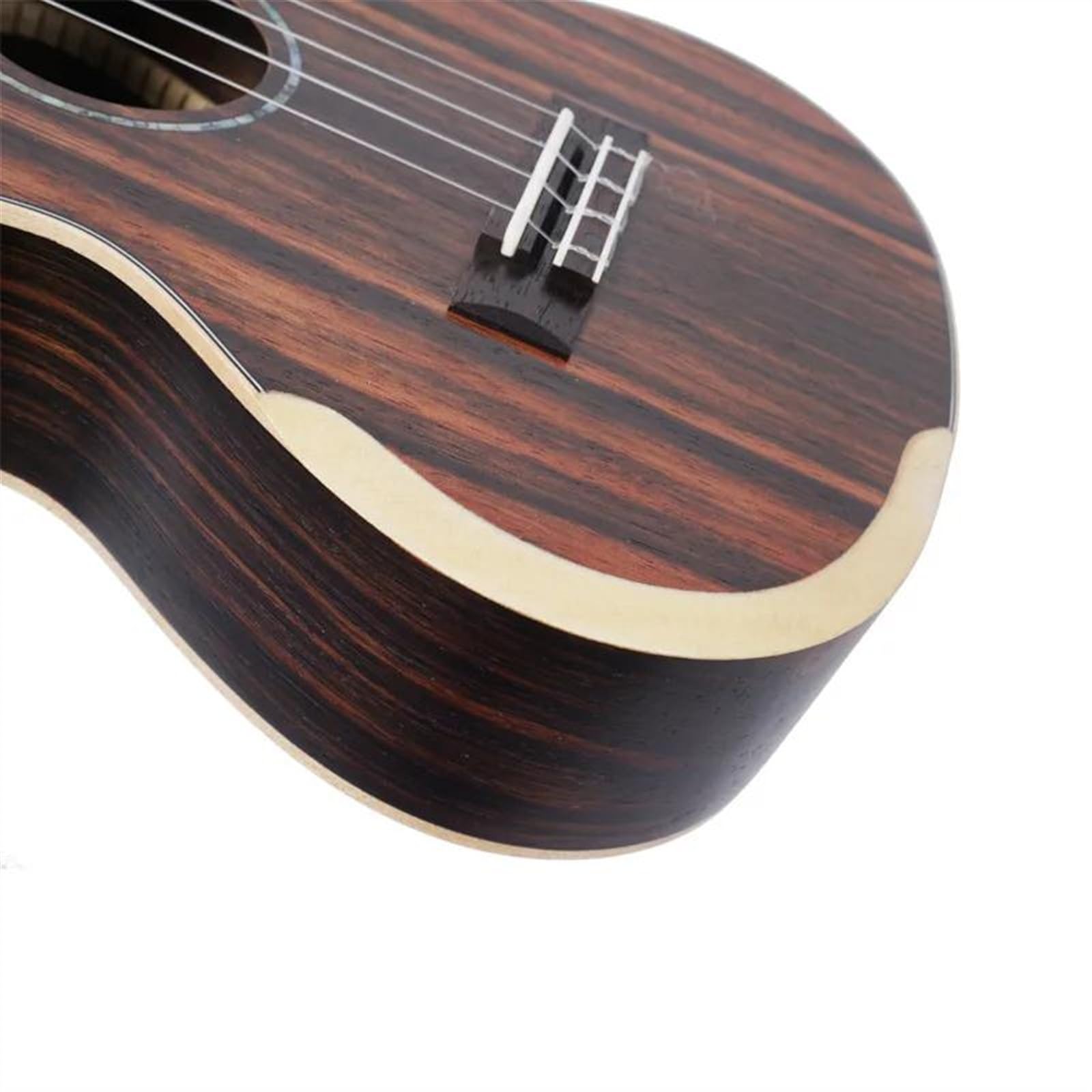 Gitara Basowa Ukulele 4-strunowe Drewno Hebanowe 23-calowe Ukulele Początkujący Mały Instrument Gitarowy Ukulele dla Początkujących