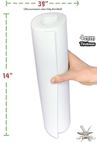 Miniatura 4 de The Foamory - Laminas de espuma de EVA de alta densidad para cosplay y manualidades, 14 x 39 pulgadas, 5/32 pulgadas de grosor