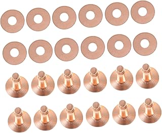 COHEALI 60 Conjuntos De Rebites Para Bagagem Bolsa Carteiras De Couro Cinto Para Fivelas Rebites Para Roupas Reparo De Couro Rebites De Liga Punk Pino Pino Punk Kit De Rebites De