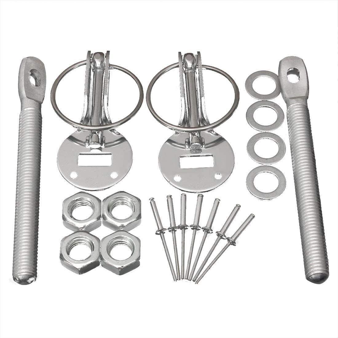 OCC MOTOR SPORT Argento Kit Chiusura Del Cofano Con Molla