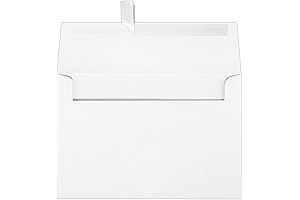 White 5 1/2 x 8 1/8 Peel & Press A8 Invitation Envelopes