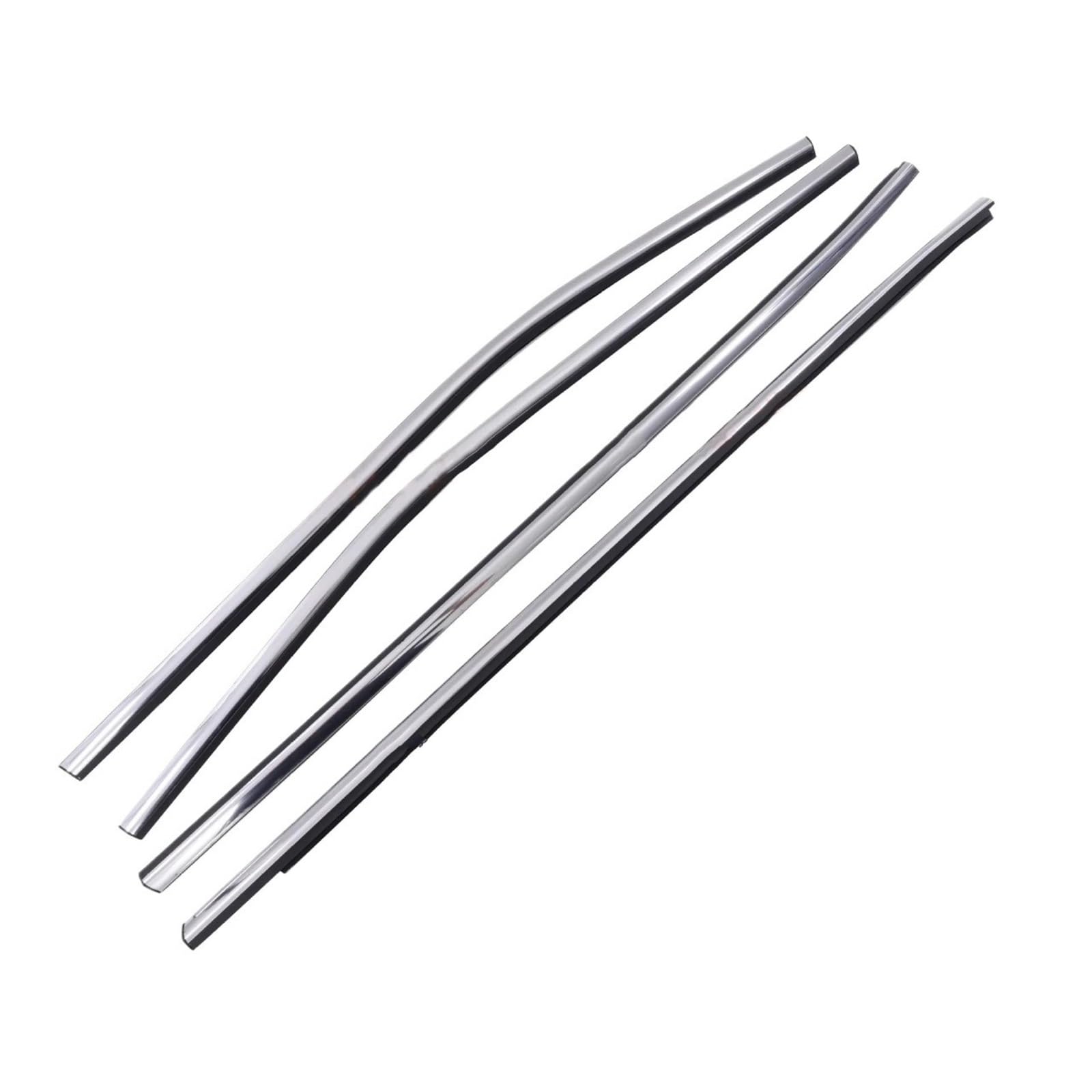 Hrqctim One Color Car Window Seals For Nissan For Qashqai 2015-2020 Outside Window Glass Rubber Weatherstrip 80821-Df30a 4 Pcs Chrome