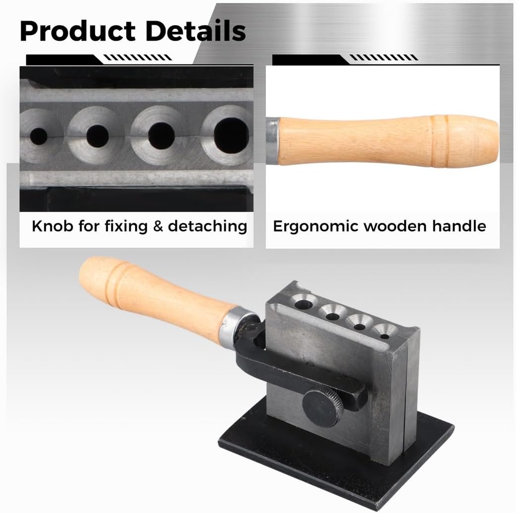 Adjustable Metal Refining Ingot Mold for Gold Silver Copper Aluminum Rods/Wires/Sheets, Reversible Wire Plate Ingot Mold with 4 Hole Sizes, Precious Metal Casting Melting Mold