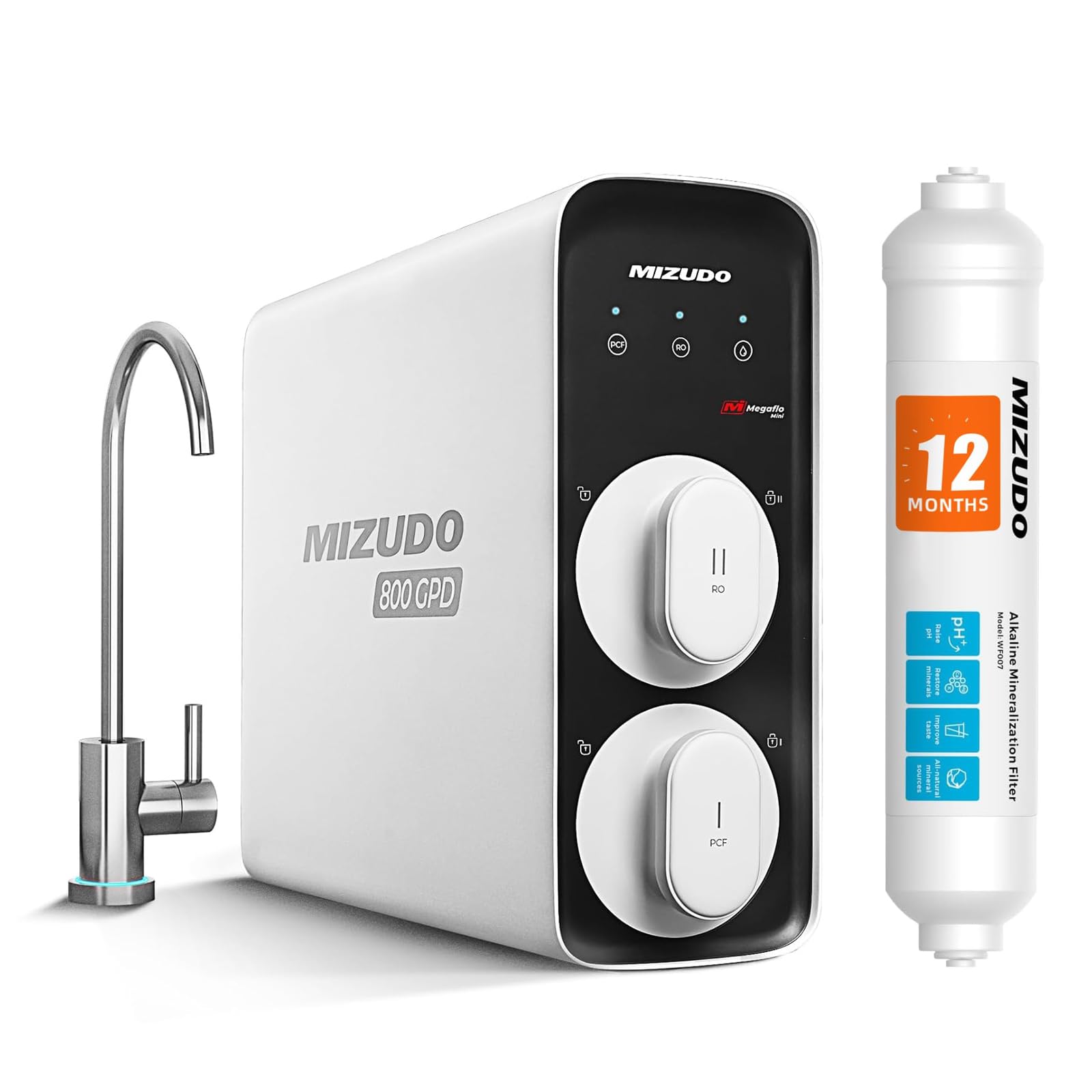 Alkaline Water Filter with Smart WiFi RO System, MIZUDO Mini