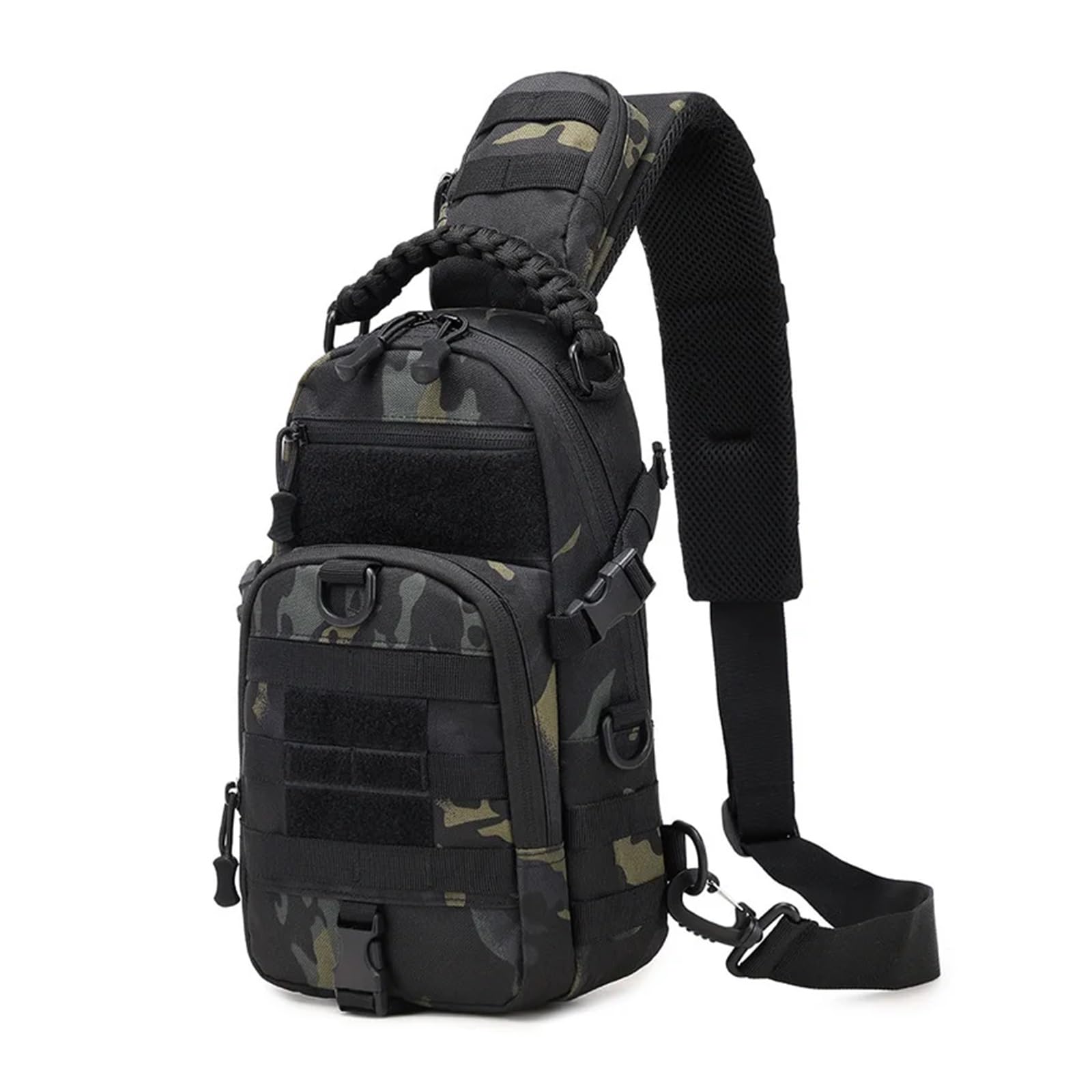 VELORE Borsa da campeggio da uomo Tactical Sport Spalla Outdoor Fanny Pack Escursionismo Arrampicata Ciclismo Pesca Sistema MOLLE Sling