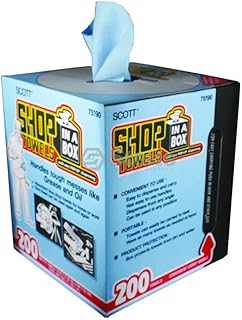 Kimberly-Clark 75190 Scott Shop Towels, 10" x 12", Blue (1 Box of 200)