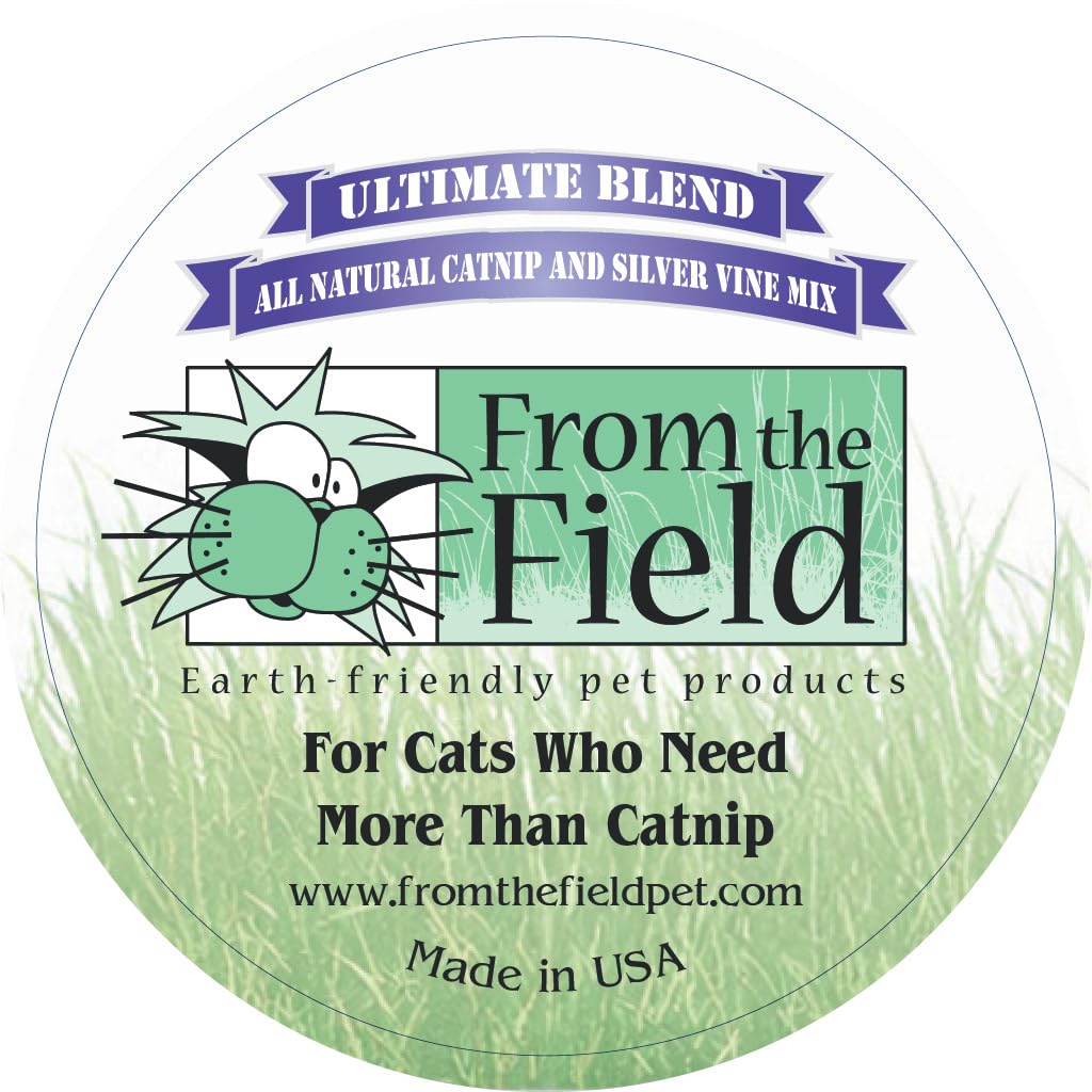 from The Field | Ultimate Blend Herbe à Chat et Vigne argentée | Herbe à Chat de qualité supérieure cultivée aux États-Unis pour Jouets et Loisirs | Frais, Puissant, Non Toxique, respectueux de