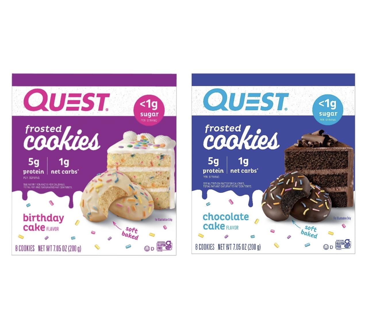 Amazon.com: Quest Nutrition 2Pack Frosted Cookie Birthday Cake