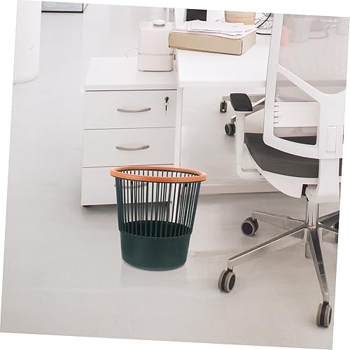 Miniatura 4 de Bote de basura redondo de plástico, verde, 12"