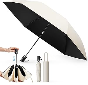blozey 日傘 UVカット率100% チタンシルバー+黒塗り二重構造 遮光遮熱 軽量188g 5級撥水 晴雨兼用 2年品質保証