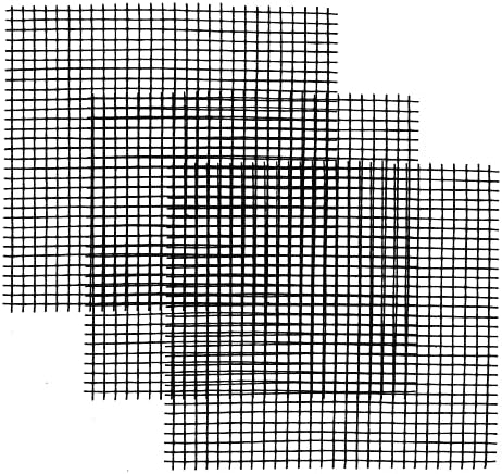 400 Pcs Pot Hole Mesh Pad, 2 Inch Square Planter Flower Pots Hole, Polyamide Drainage Mesh Hole Screens, Mesh Pads for Pots, Drainage Netting Pot Bottom Grid Mat, Keep Soil from Flowing Away (Black)