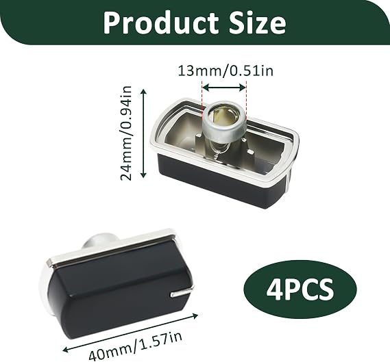 Knobs for Belling Cooker, Belling Oven, Hob, Stove, Grill, Replacement Control Knob Dial Compatible with Models 444440165, 444449563, FSDF60DO, FSG60D & More, Part No. 083240900 (4)