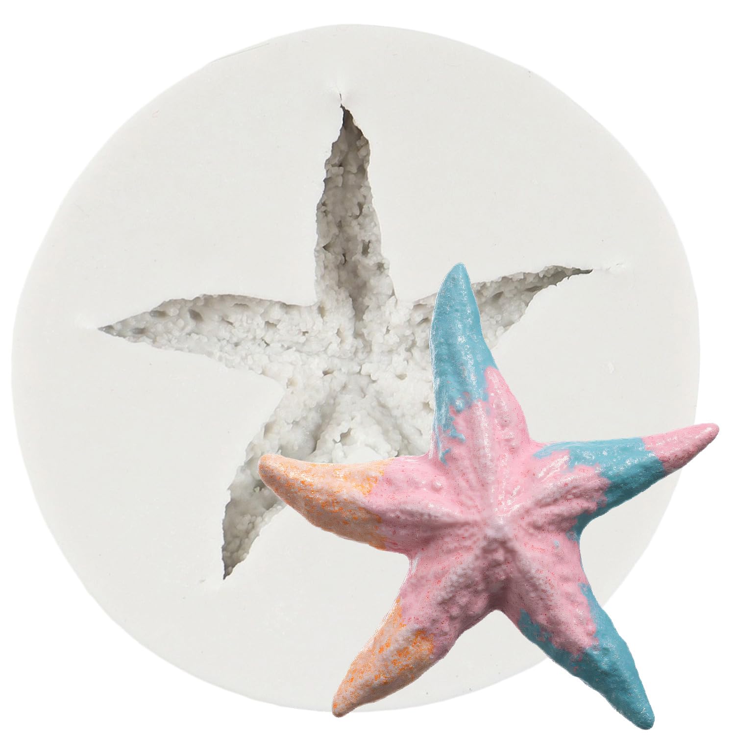 Sijiangmold Starfish Silicone Moulds Starfish Fondant Mould