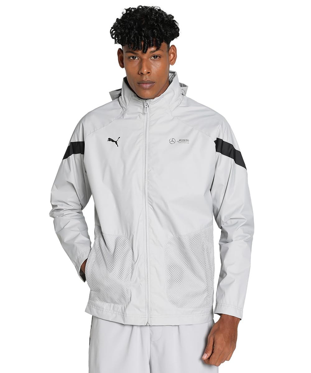 PUMA Herren Mercedes-AMG Petronas Motorsport Jacke aus Webstoff XSTeam Silver Gray