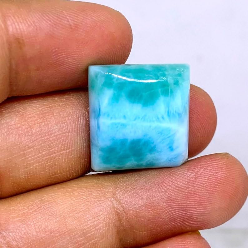 Larimar cabochon carré 18mm pour création de bijoux DIY GH_NAT_06458 - 4