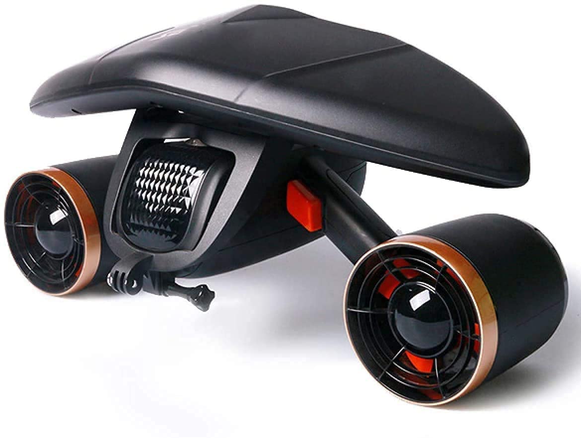 Scooter Subacqueo Booster Subacqueo Doppia Elica Propulsori Portatili per Immersioni Nuoto Snorkeling con Supporto per Fotocamera Sportiva