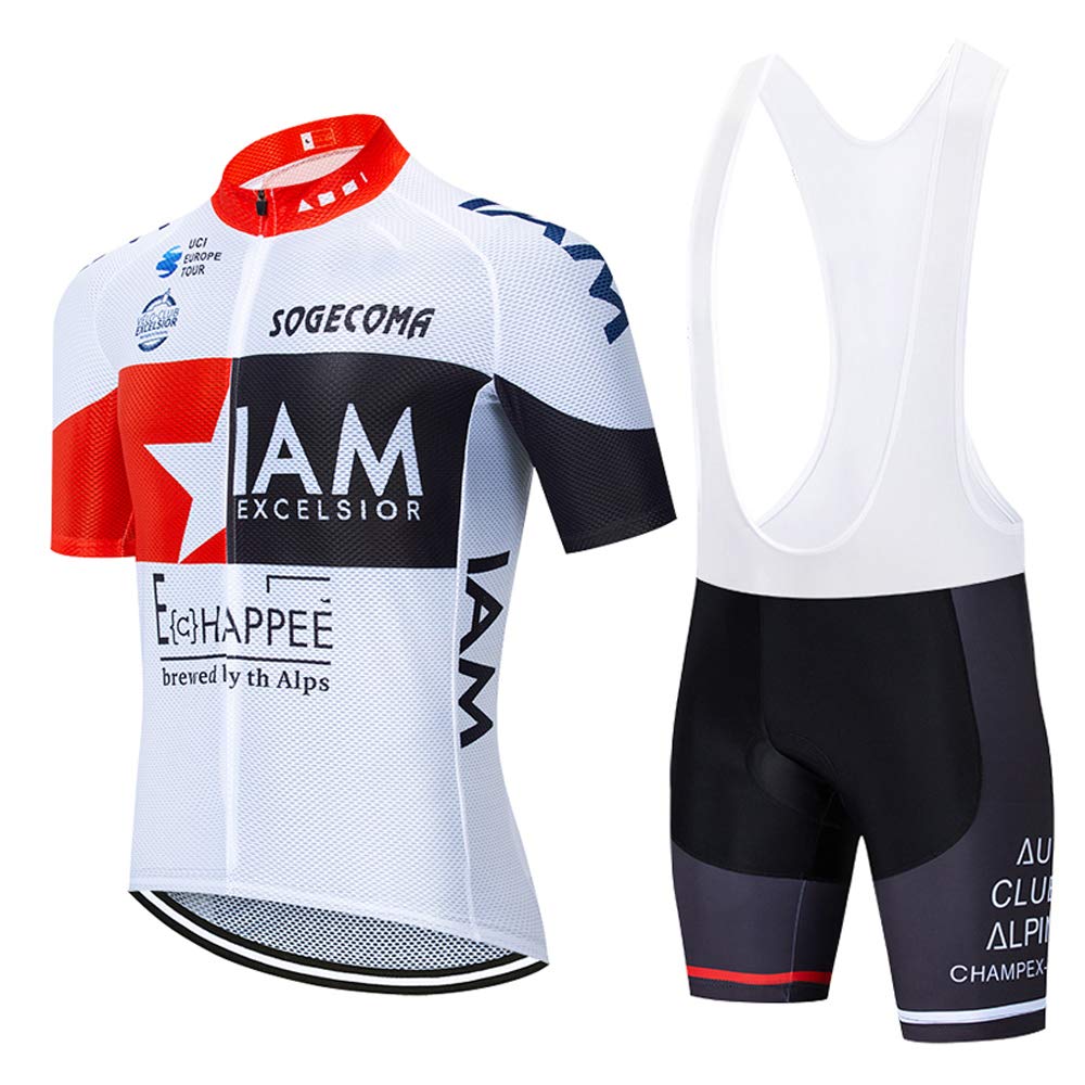 EUSKADI-Ensemble de maillot de cyclisme orange pour homme, ensembles de