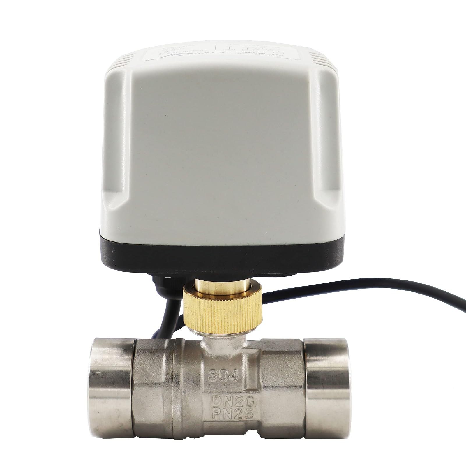 Robinet à boisseau sphérique motorisé pour arrosage de jardin et gestion de l'eau extérieure DC 24V