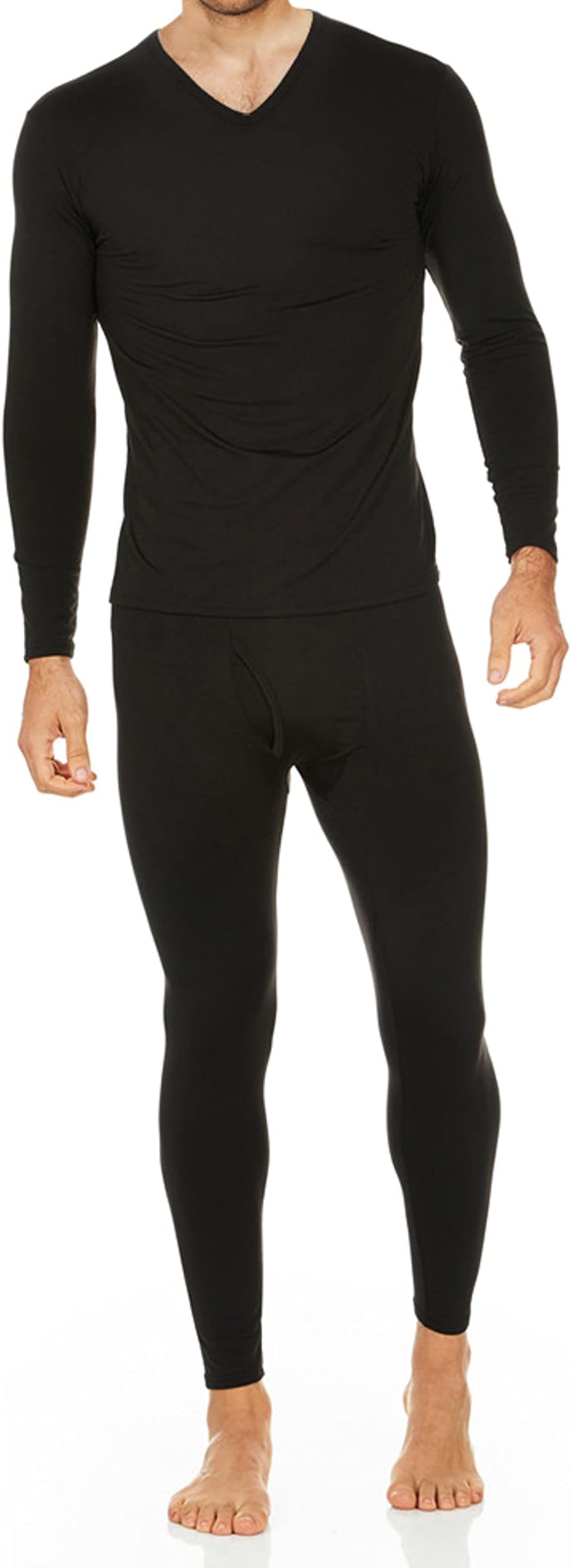 ThermajohnLong Johns Thermal Underwear for Men Fleece Lined Base Layer Set for Cold Weather