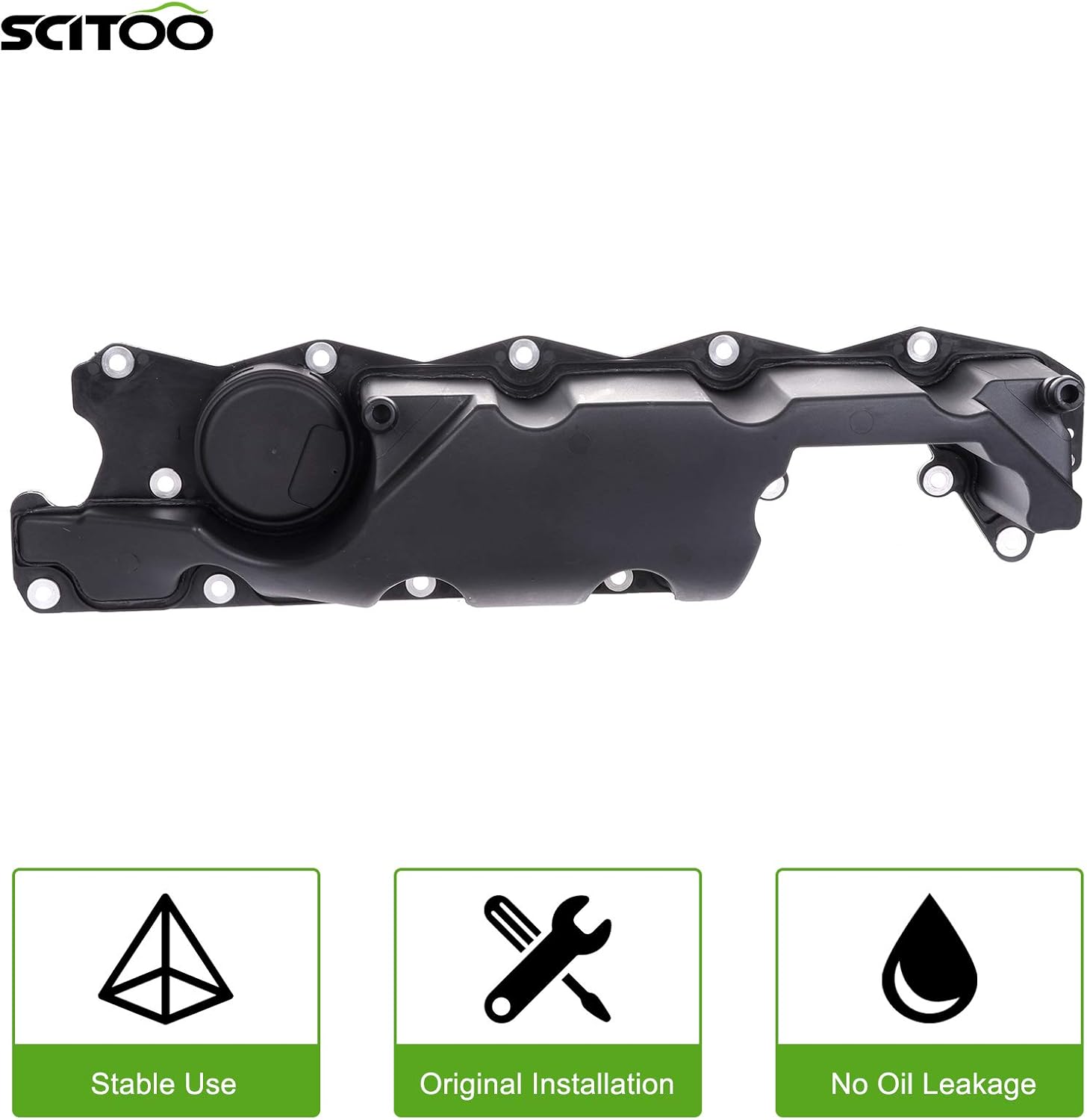 SCITOO Engine Valve Cover with Gasket 30731234,30757662 for Volvo XC60 for Volvo XC70 XC90 for Volvo S80 V70 2007-2015 Valve Cover Gasket Set