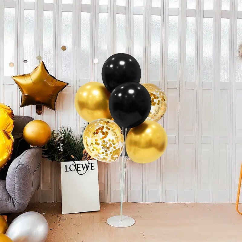 Miniatura 7 de Soporte de globos para centro de mesa, decoración de mesa para fiesta de cumpleaños, boda, aniversario, retiro, compromiso, Día del Padre, Año