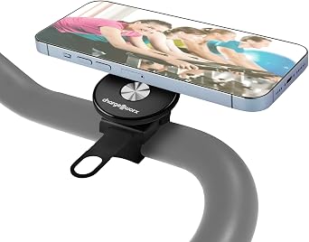 Magnetic Phone Mount & Stand for Gym Bike Treadmill Stroller, MagSafe Ready