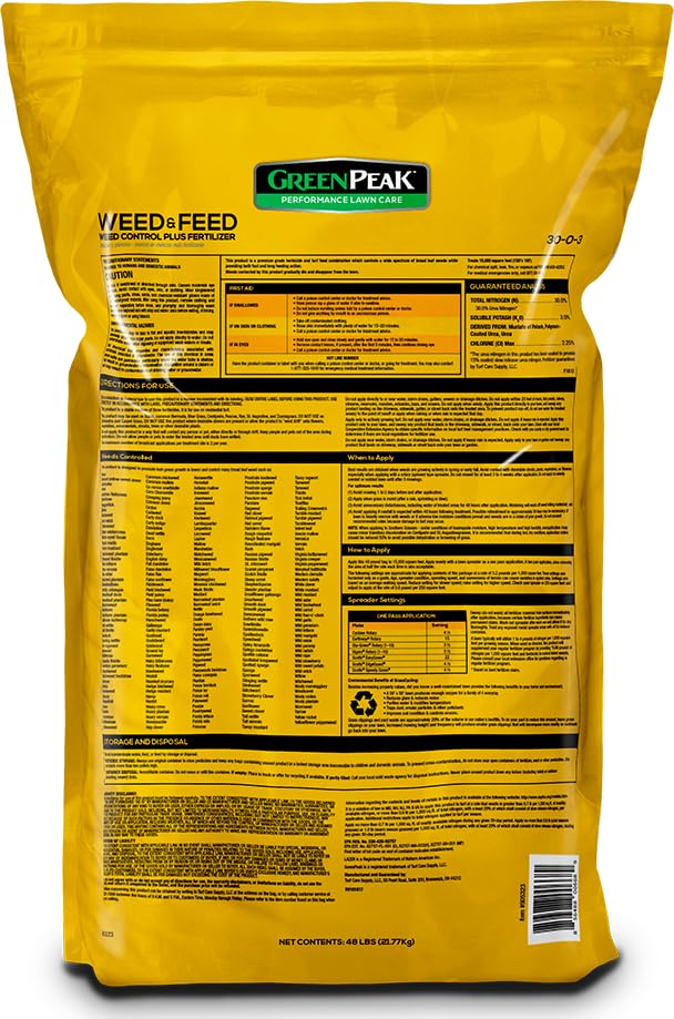 Lawn Fertilizer – Covers 15,000 Sq. Ft., Nutrient-Rich Formula for Strong, Healthy Turf