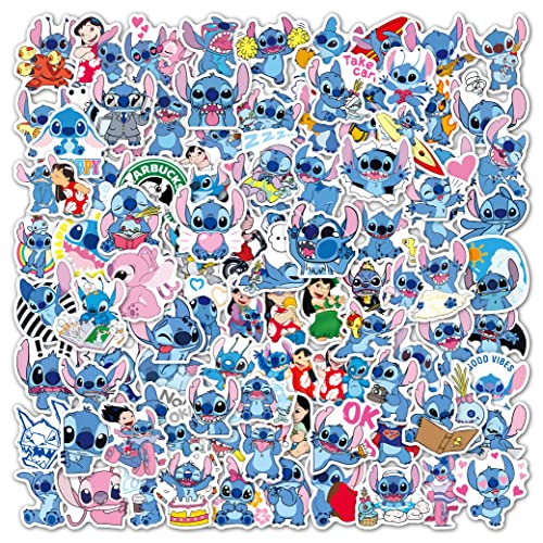 Image of Lillo and Stitch Aesthetic Vinyl Journal Stickers for Phone Case,Laptop,Notebook,Water Bottle,Etc Self-Adhesive Stickers Set of 50 (Lillo and Stitch) 23X30X23 Cm