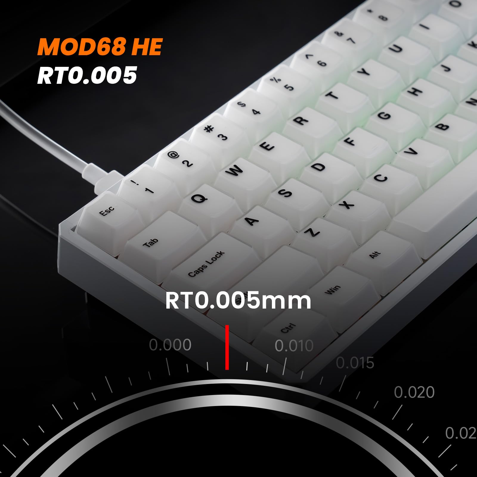 Akko MOD68 HE Clavier 65% Hall Effect Rapid Trigger Aluminium CNC QWERTY