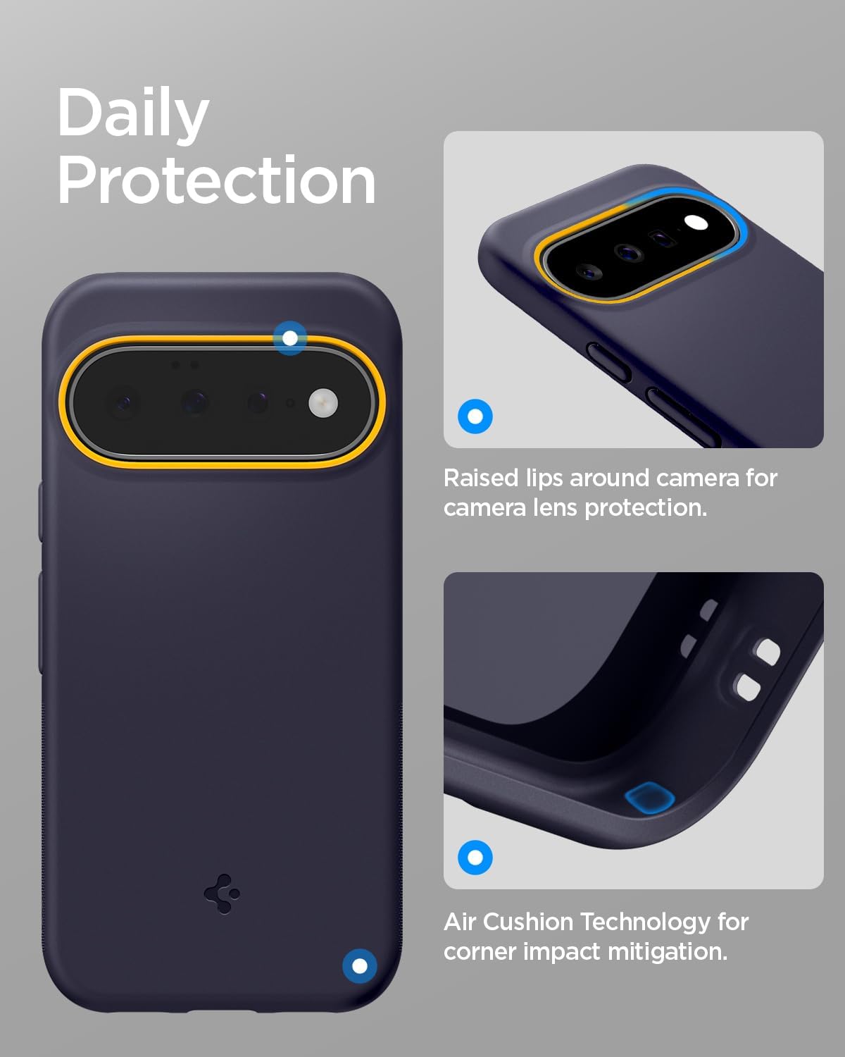 Spigen Nano Pop MagFit for Google Pixel 11 Case, Blueberry Navy image 4