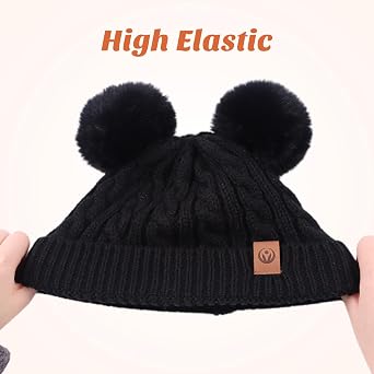 PESAAT Winter Toddler Girl Beanie Knit Hats for Kids Baby Boys Hat