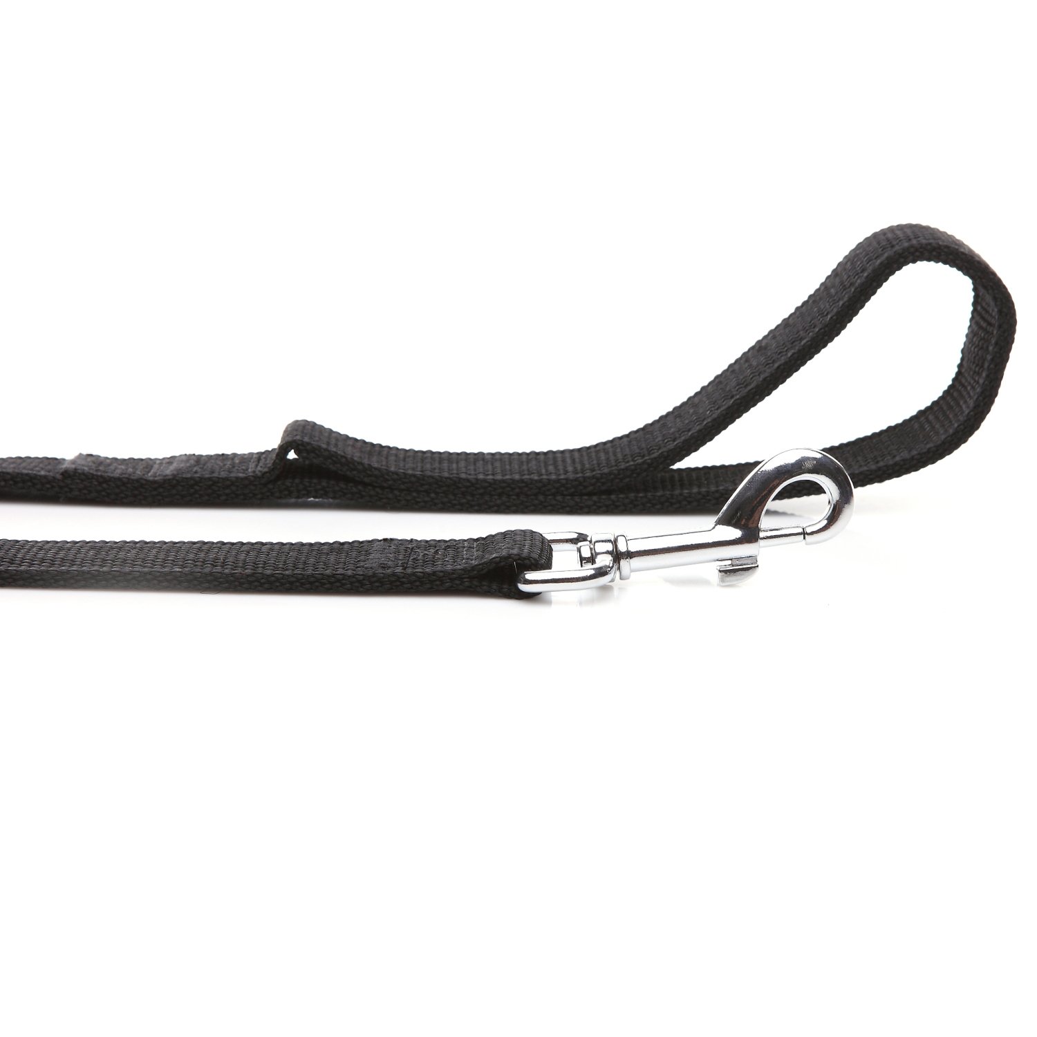 1 wide double thick webbing dog leash Dolan's Dog Doodads Swivel Double Dog Leash, 5/8-in