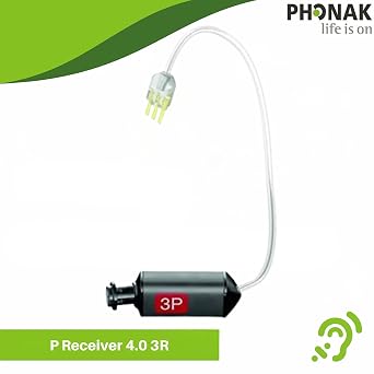 Phonak Receiver 4.0 P 3R Hearing Aid Receiver, 3 Pin, High Power Replacement for 3P Right Ear (Red) (054-0819), Compatible with Phonak Audéo Marvel, Paradise & Lumity Life Hearing Aids