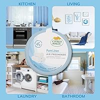 Vista 5 de Citrus Magic - Ambientador sólido que absorbe olores, lino puro, 8 onzas, paquete de 6