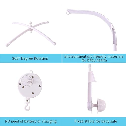 Púrpura Floral Mariposa Cuna Móvil Bebé Niña Nursery Decoraive Mobile