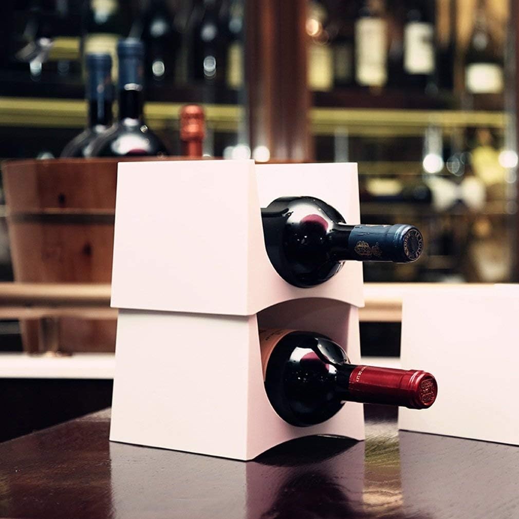 Wine Racks Wine Bottle Holder Tabletop Free Standing Wine Rack for Home Decor Great Gift Unique Design