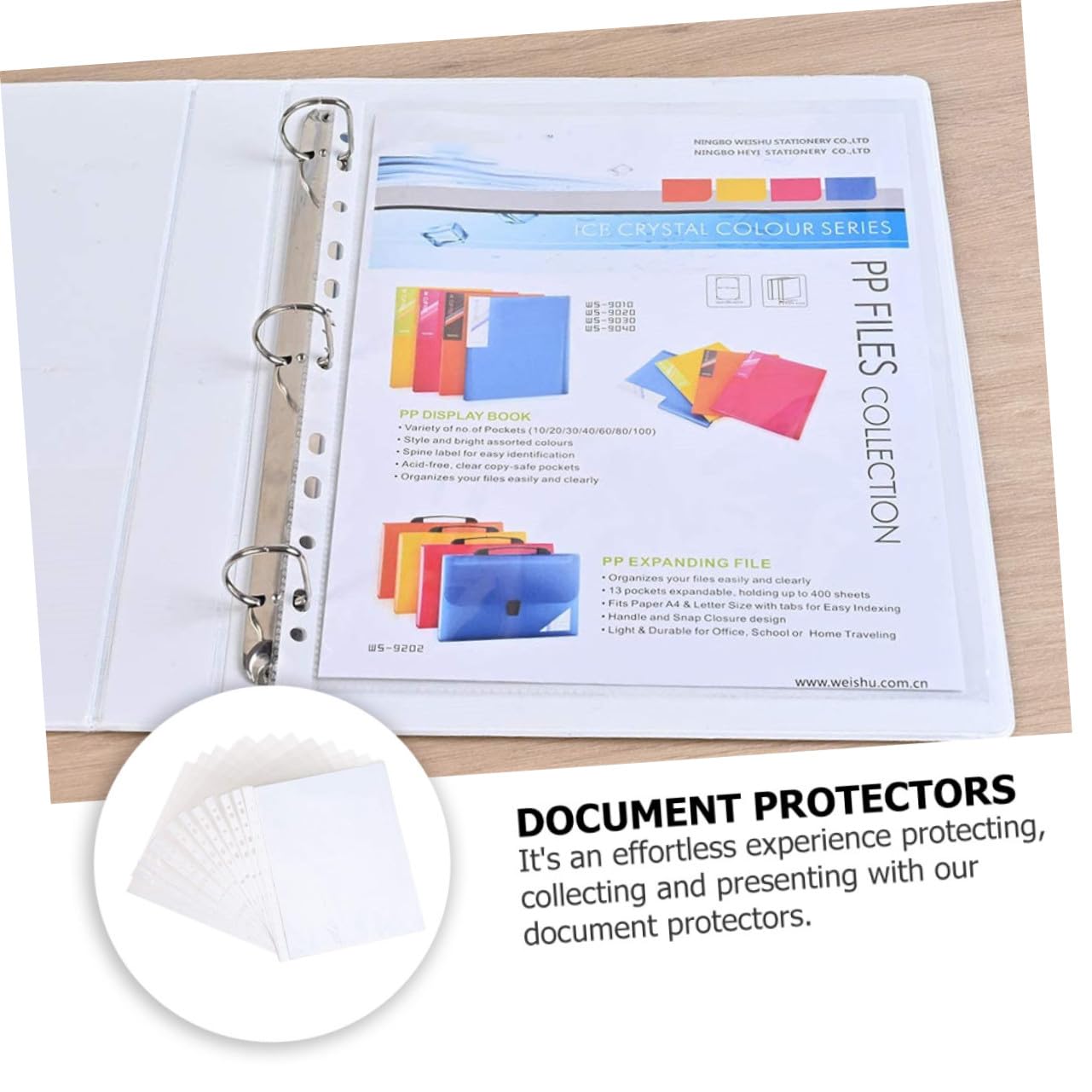 200 Stück Teiliges Klare Dokumenten Schutzhüllen mit Löchern Schnelllade Design Transparente Dicke Folien für Ordner und Mappen zum Sicheren Aufbewahren und Organisieren von