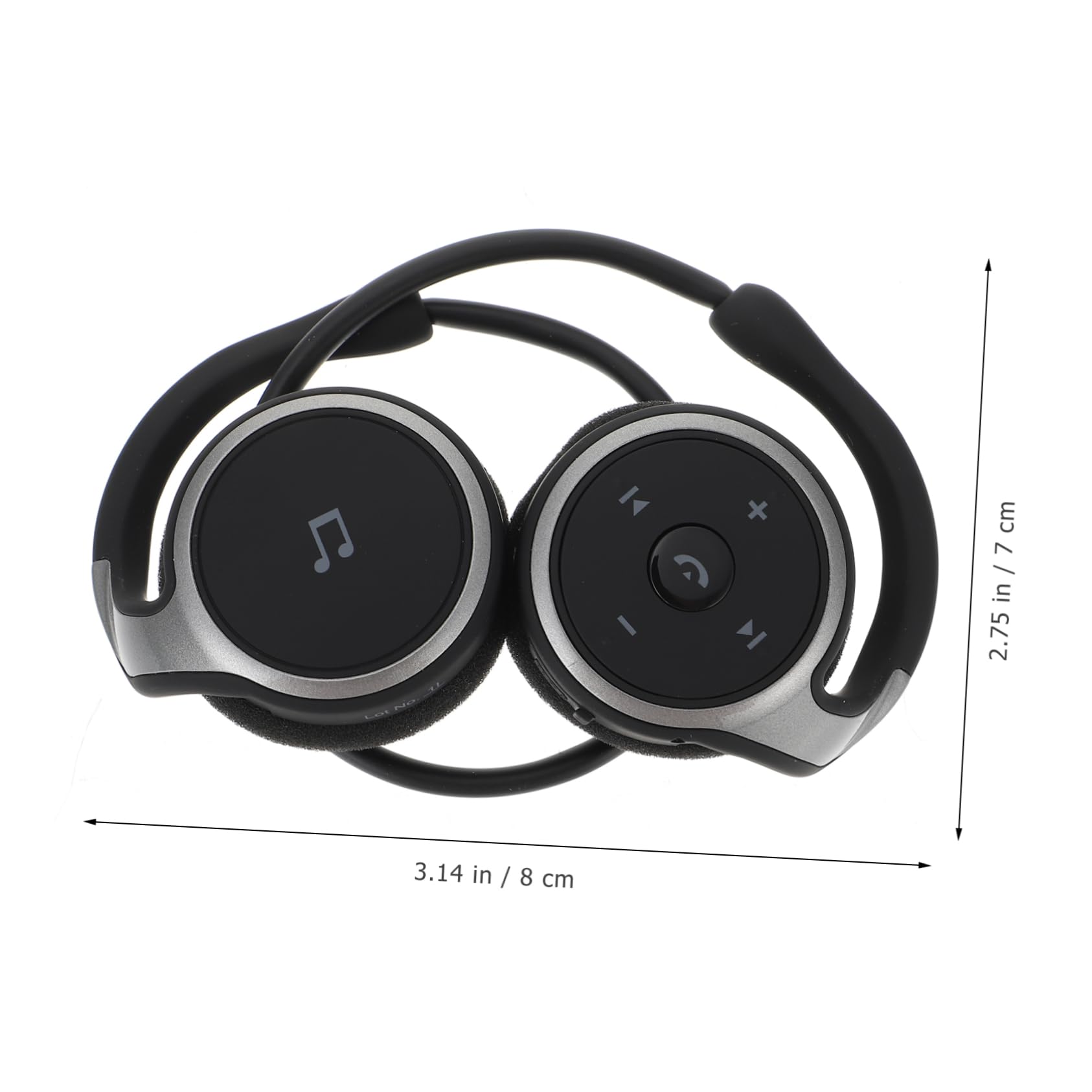 SHINEOFI Auricolari Wireless per Sport, Cuffie Leggere Nere in Abs Design Ergonomico, per Running e Backpacking, Versione 4.1