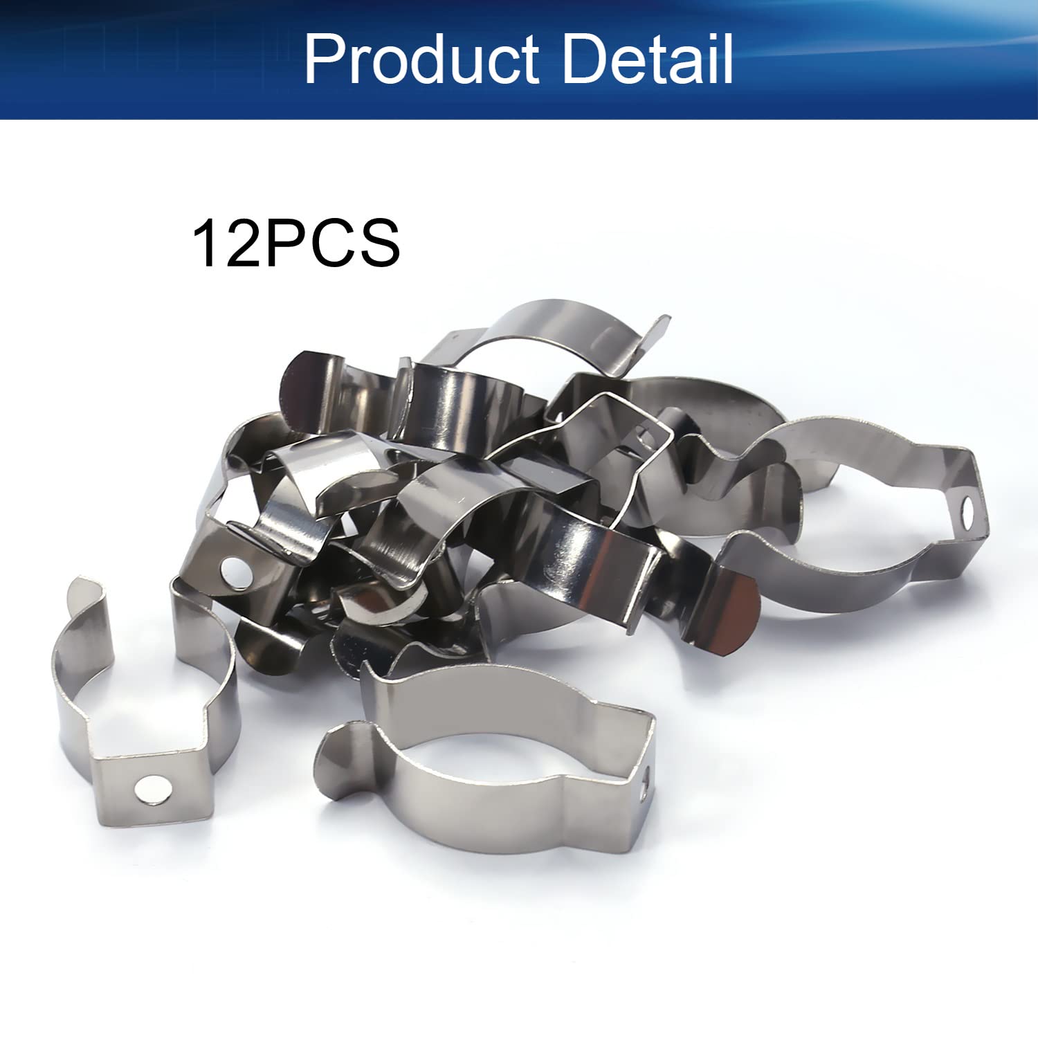 Bettomshin T8 U Clips Holder Bracket for 8Ft LED Lamp Lights, Mounting Led Fluorescent Tube Replacement Stainless Steel 16 Pack: Industrial & Scientific