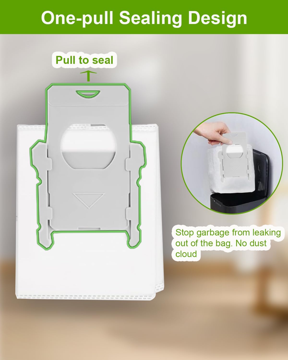 ApexOne 24 Pack Vacuum Bags for iRobot Roomba i, j, s Series, 104 Combo, 105 Combo, 105 Vac, Plus 405 (G185) (G181) Combo, Max 705 Vac, Max 705 Combo, Plus 504 Vac, Plus 505 Combo, Q0520 Robot Vacuum
