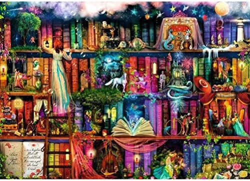 FORESTIME Books Pattern DIY 5D Diamond Painting Home Decor, Diamond Embroidery Rhinestone Painting Cross Stitch Kit Wall Art Decor 5D Diamond Painting by Number Kits