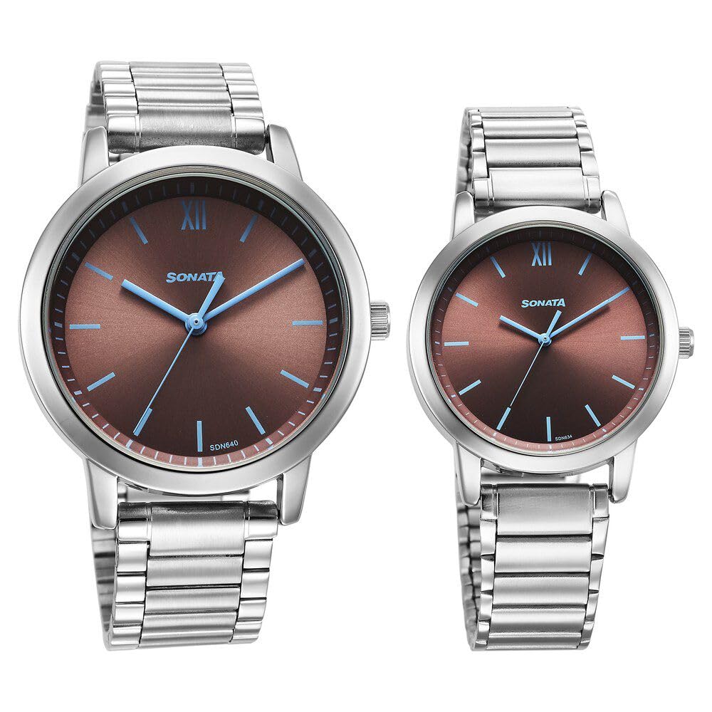 Sonata Stainless Steel - Pairs Men Analog Watch- 7712887047Sm01P, Grey Dial, Silver Band (B0CSPG6PVM) Amazon Price History, Amazon Price Tracker