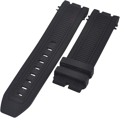 22mm Black Rubber Strap Compatible with Tissot T-Race T603041971 T1154172706100