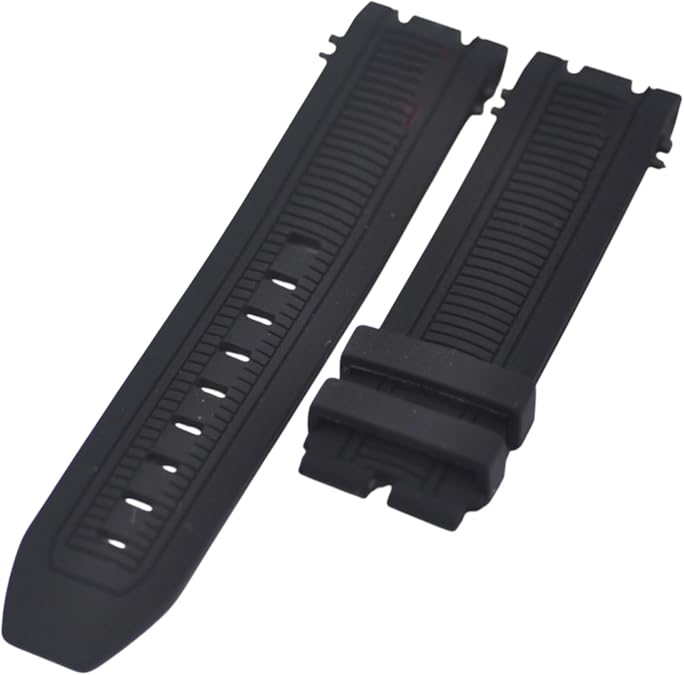 22mm Black Rubber Strap Compatible with Tissot T-Race T603041971 T1154172706100